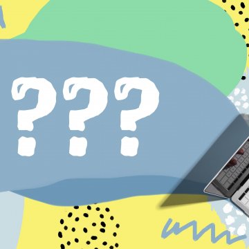 advanced system repair software system optimizers typing on laptop question marks colored background